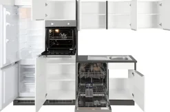 KOCHSTATION Winkelküche »KS-Brindisi Stellbreite 290/170 cm« wahlweise mit E-Geräten und Induktion, mit MDF-Fronten