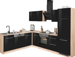 KOCHSTATION Winkelküche »KS-Brindisi« Stellbreite 220/280 cm, wahlweise mit E-Geräten, mit MDF-Fronten