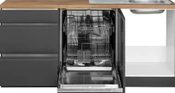 KOCHSTATION Winkelküche »KS-Bruneck« Stellbreite 240/180 cm breit, wahlweise mit oder ohne E-Geräte, MDF