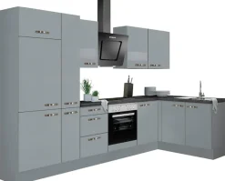 KOCHSTATION Winkelküche »KS-Cara« mit Vollauszügen und Soft-Close-Funktion,Stellbreite 315 x 175 cm