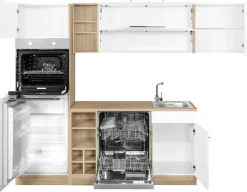 KOCHSTATION Winkelküche »KS-Eton« mit E-Geräten, Stellbreite 260 x 190 cm