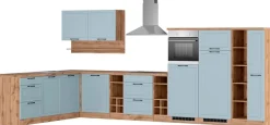 KOCHSTATION Winkelküche »KS-Lana« Stellbreite 240/420 cm, wahlweise mit E-Geräten