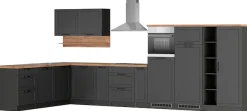 KOCHSTATION Winkelküche »KS-Lana« Stellbreite 240/440 cm, wahlweise mit E-Geräten