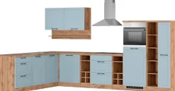 KOCHSTATION Winkelküche »KS-Lana« Stellbreite 240/360 cm, wahlweise mit E-Geräten