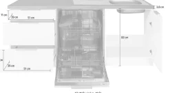 KOCHSTATION Winkelküche »KS-Luhe« Stellbreite 240x270 cm, wahlweise mit oder ohne E-Geräten, MDF-Fronten