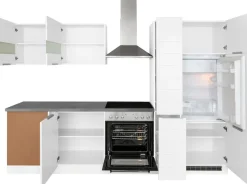 KOCHSTATION Winkelküche »KS-Luhe« Stellbreite 240x270 cm, wahlweise mit oder ohne E-Geräten, MDF-Fronten