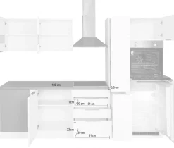 KOCHSTATION Winkelküche »KS-Luhe« Stellbreite 240x270 cm, wahlweise mit oder ohne E-Geräten, MDF-Fronten