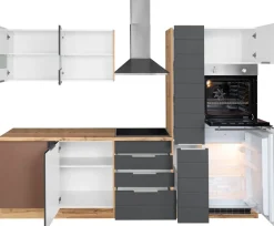 KOCHSTATION Winkelküche »KS-Luhe« Stellbreite 240x270 cm, wahlweise mit oder ohne E-Geräten, MDF-Fronten