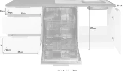 KOCHSTATION Winkelküche »KS-Luhe« Stellbreite 240x180 cm, wahlweise mit oder ohne E-Geräten, MDF-Fronten