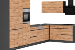 KOCHSTATION Winkelküche »KS-Riesa« Stellbreite 390/180 cm, wahlweise mit Induktionskochfeld