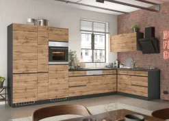 KOCHSTATION Winkelküche »KS-Riesa« Stellbreite 390/180 cm, wahlweise mit Induktionskochfeld
