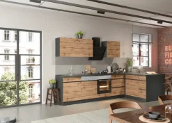 KOCHSTATION Winkelküche »KS-Riesa« Stellbreite 340x150 cm, wahlweise mit oder ohne E-Geräte