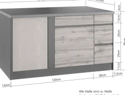 KOCHSTATION Winkelküche »KS-Riesa« Stellbreite 340x150 cm, wahlweise mit oder ohne E-Geräte