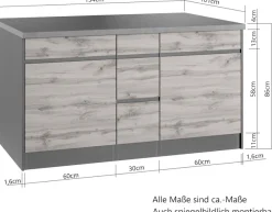 KOCHSTATION Winkelküche »KS-Riesa« Stellbreite 340x150 cm, wahlweise mit oder ohne E-Geräte