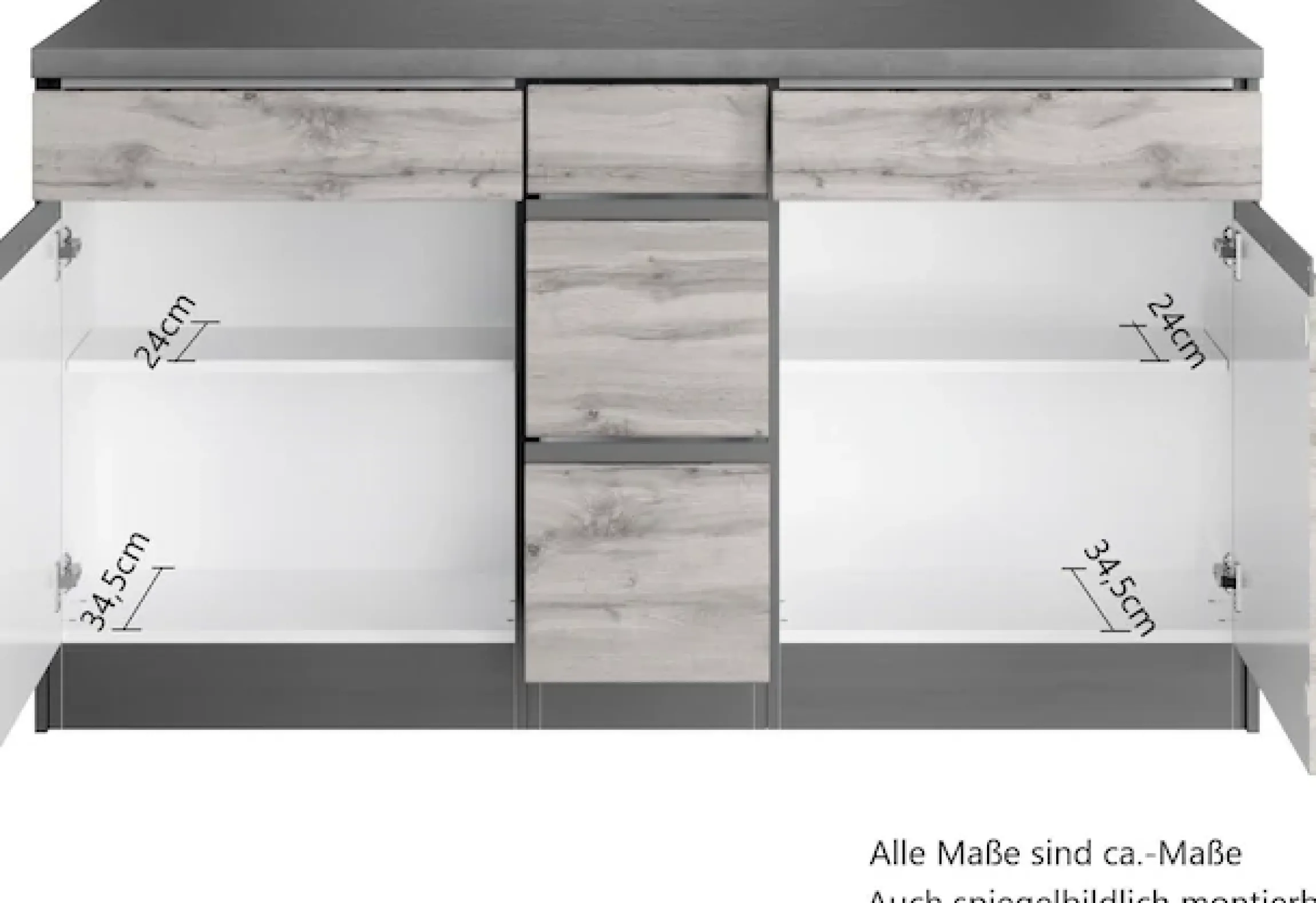 KOCHSTATION Winkelküche »KS-Riesa« Stellbreite 340x150 cm, wahlweise mit oder ohne E-Geräte