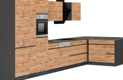 KOCHSTATION Winkelküche »KS-Riesa« Stellbreite 490/153 cm, ohne E-Geräte
