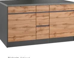 KOCHSTATION Winkelküche »KS-Riesa« Stellbreite 490/153 cm, ohne E-Geräte