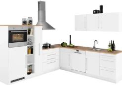KOCHSTATION Winkelküche »KS-Samos« Stellbreite 260x270 cm, wahlweise mit E-Geräten und Induktion