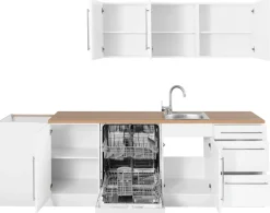 KOCHSTATION Winkelküche »KS-Samos« Stellbreite 260x270 cm, wahlweise mit E-Geräten und Induktion