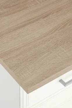 KOCHSTATION Winkelküche »KS-Stockholm – Küche mit hochwertiger und detailreicher Landhausfront« Stellbreite 220x220 cm, wahlweise mit E-Geräten, MDF-Fronten