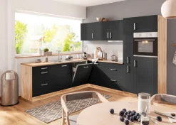 KOCHSTATION Winkelküche »KS-Tinnum« mit E-Geräten, Stellbreite 240/270 cm