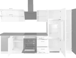 KOCHSTATION Winkelküche »KS-Trier« ohne E-Geräte, Stellbreite 220/330 cm