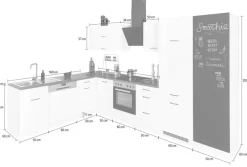 KOCHSTATION Winkelküche »KS-Trier« ohne E-Geräte, Stellbreite 220/330 cm