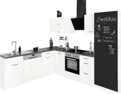 KOCHSTATION Winkelküche »KS-Trier« ohne E-Geräte, Stellbreite 220/270 cm