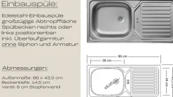 KOCHSTATION Winkelküche »KS-Virginia,neu in verbesserter Ausführung« Arbeitsplatte 38 mm stark, Stauraum, Softclose,Stellbreite 230/190 cm, Soft-Close,wahlweise mit E-Geräten