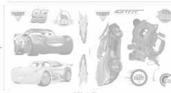Komar Fensterbild »Cars3« 31x31 cm (Breite x Höhe), selbsthaftend