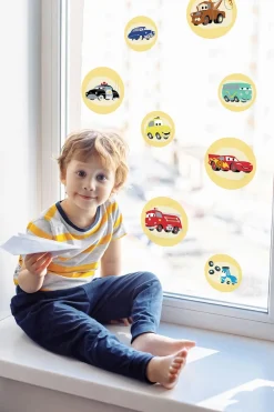 Komar Fensterbild »Fenstersticker - Cars Ka-Chow - Größe 30 x 30 cm« 35 x 30 cm, 2 Bogen