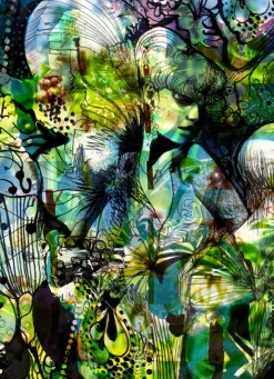 Komar Fototapete »Aphrodite's Garden - Größe 184 x 254 cm« bedruckt glatt Wohnzimmer, Schlafzimmer