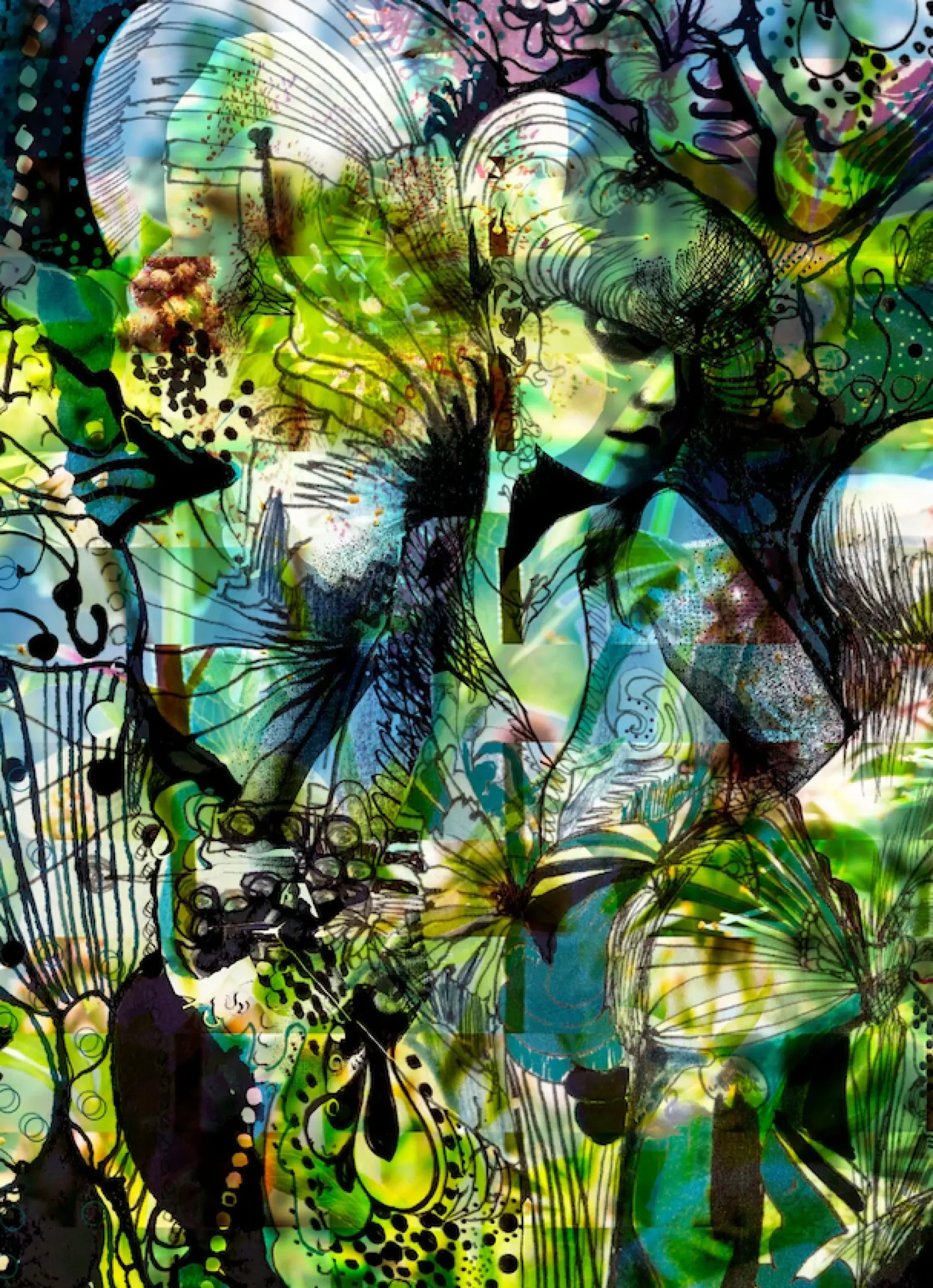 Komar Fototapete »Aphrodite's Garden - Größe 184 x 254 cm« bedruckt glatt Wohnzimmer, Schlafzimmer