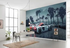 Komar Fototapete »Audi R8 L.A. - Größe 368 x 254 cm« bedruckt glatt Wohnzimmer, Schlafzimmer