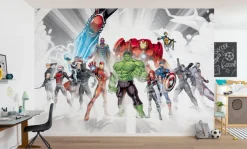 Komar Fototapete »Avengers Unite - Größe 368 x 254 cm« bedruckt glatt Kinderzimmer