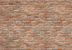 Komar Fototapete »Backstein - Größe 368 x 254 cm« bedruckt glatt Wohnzimmer, Schlafzimmer