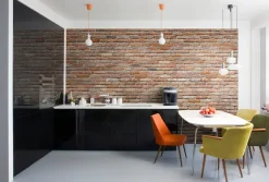 Komar Fototapete »Backstein - Größe 368 x 254 cm« bedruckt glatt Wohnzimmer, Schlafzimmer