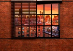 Komar Fototapete »Brooklyn Brick - Größe 368 x 254 cm« bedruckt glatt Wohnzimmer, Schlafzimmer