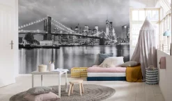 Komar Fototapete »Brooklyn B/W - Größe 368 x 254 cm« bedruckt glatt Wohnzimmer, Schlafzimmer
