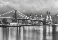 Komar Fototapete »Brooklyn B/W - Größe 368 x 254 cm« bedruckt glatt Wohnzimmer, Schlafzimmer