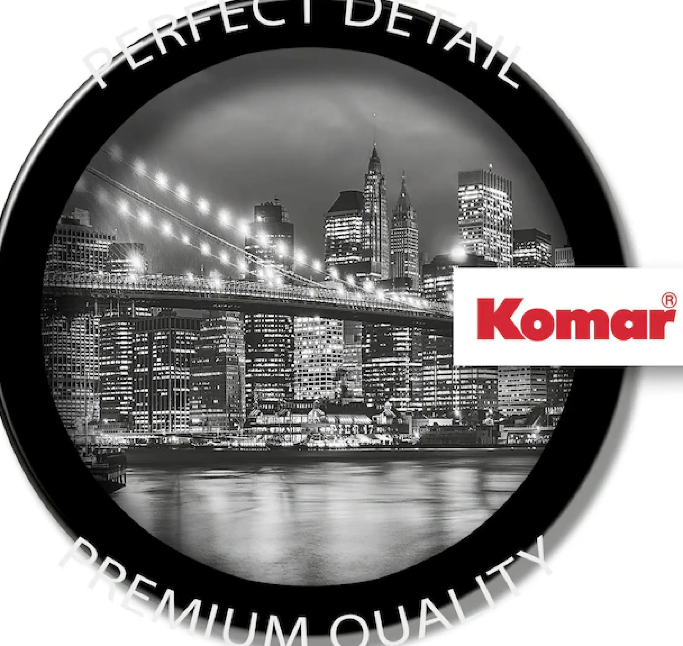 Komar Fototapete »Brooklyn B/W - Größe 368 x 254 cm« bedruckt glatt Wohnzimmer, Schlafzimmer