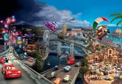 Komar Fototapete »Cars World - Größe 368 x 254 cm« bedruckt glatt Kinderzimmer