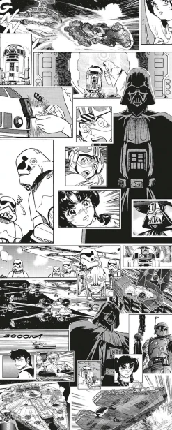 Komar Fototapete »Digitaldruck Vlies -Star Wars Manga Madness - Größe 100 x 250 cm« bedruckt glatt Kinderzimmer