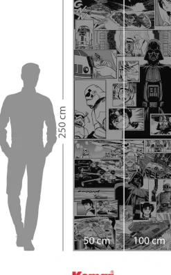 Komar Fototapete »Digitaldruck Vlies -Star Wars Manga Madness - Größe 100 x 250 cm« bedruckt glatt Kinderzimmer