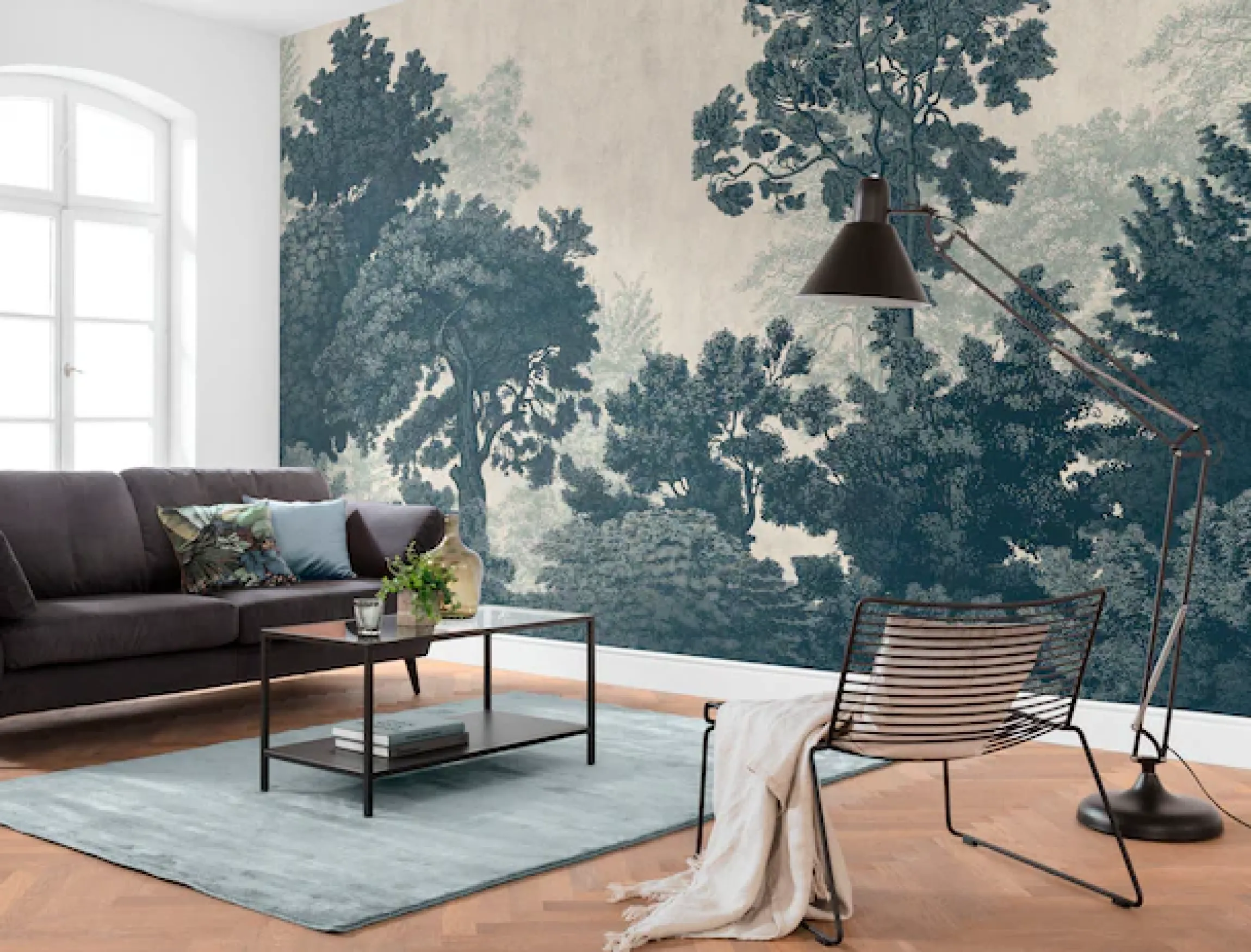 Komar Fototapete »Digitaldruck Vlies -Unfading Trees - Größe 400 x 250 cm« bedruckt glatt Wohnzimmer, Schlafzimmer