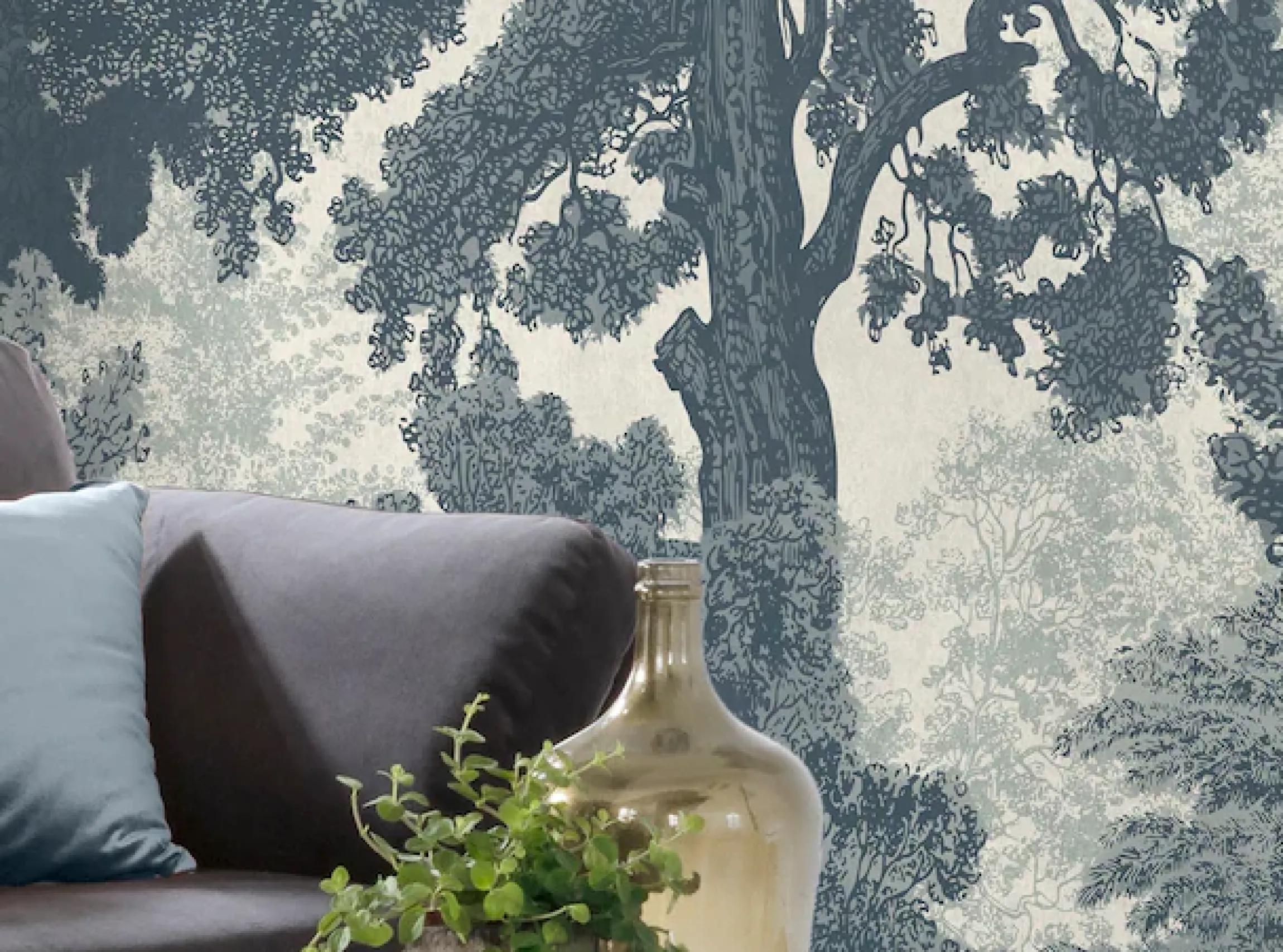 Komar Fototapete »Digitaldruck Vlies -Unfading Trees - Größe 400 x 250 cm« bedruckt glatt Wohnzimmer, Schlafzimmer