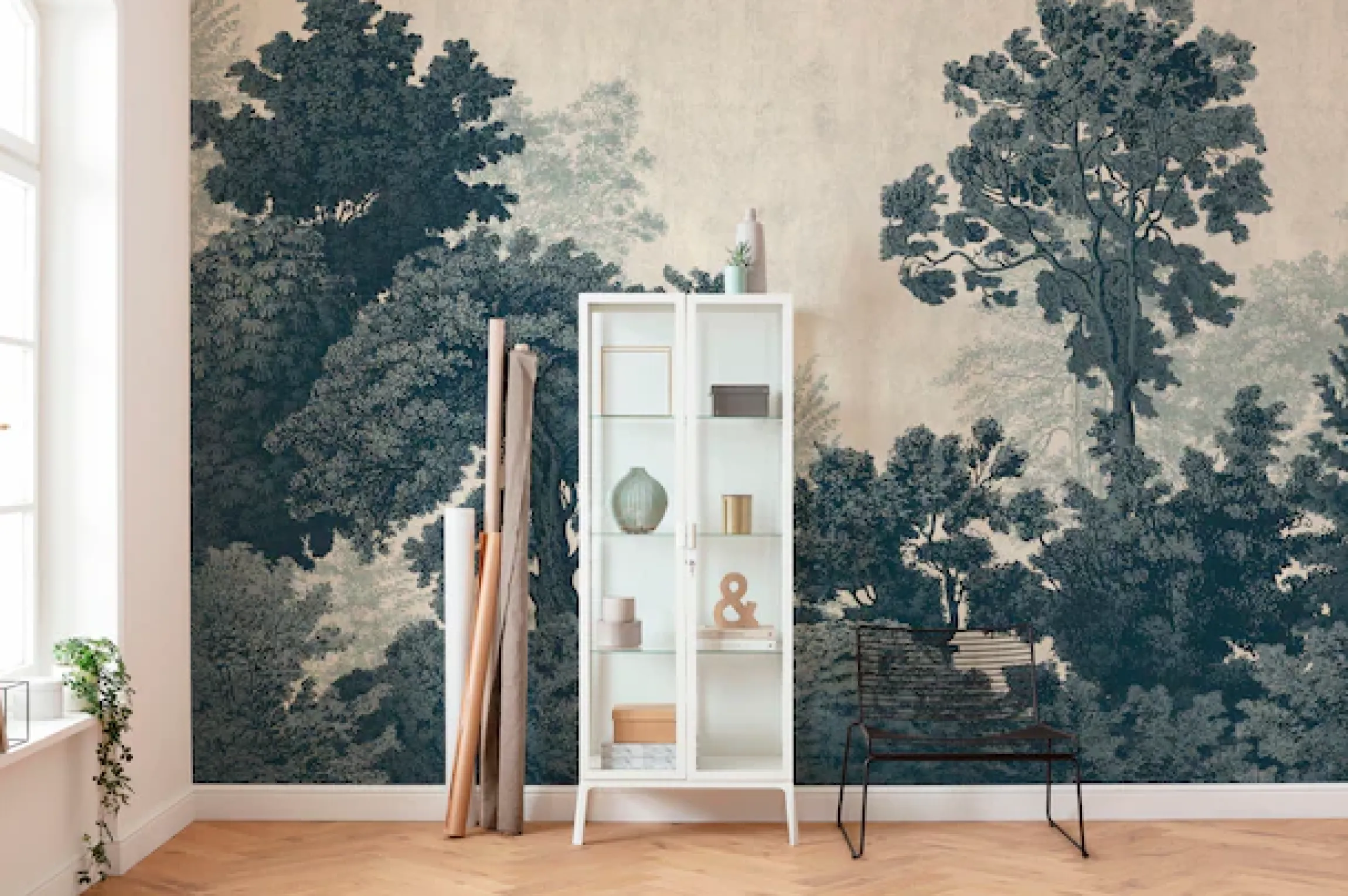 Komar Fototapete »Digitaldruck Vlies -Unfading Trees - Größe 400 x 250 cm« bedruckt glatt Wohnzimmer, Schlafzimmer