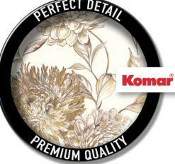Komar Fototapete »Digitaldruck Vlies -Vintage Chrysanthemum - Größe 200 x 250 cm« bedruckt glatt Wohnzimmer, Schlafzimmer
