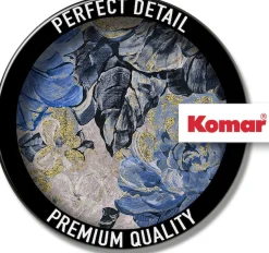 Komar Fototapete »Digitaldruck Vlies -Vintage blue Garden - Größe 300 x 250 cm« bedruckt glatt Wohnzimmer, Schlafzimmer