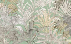 Komar Fototapete »Digitaldruck Vlies -Ciao Capri - Größe 400 x 250 cm« bedruckt | floral | geblümt | gemustert | tropisch glatt Wohnzimmer, Schlafzimmer